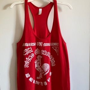 Sriracha hot sauce tank dress, American Apparel, S